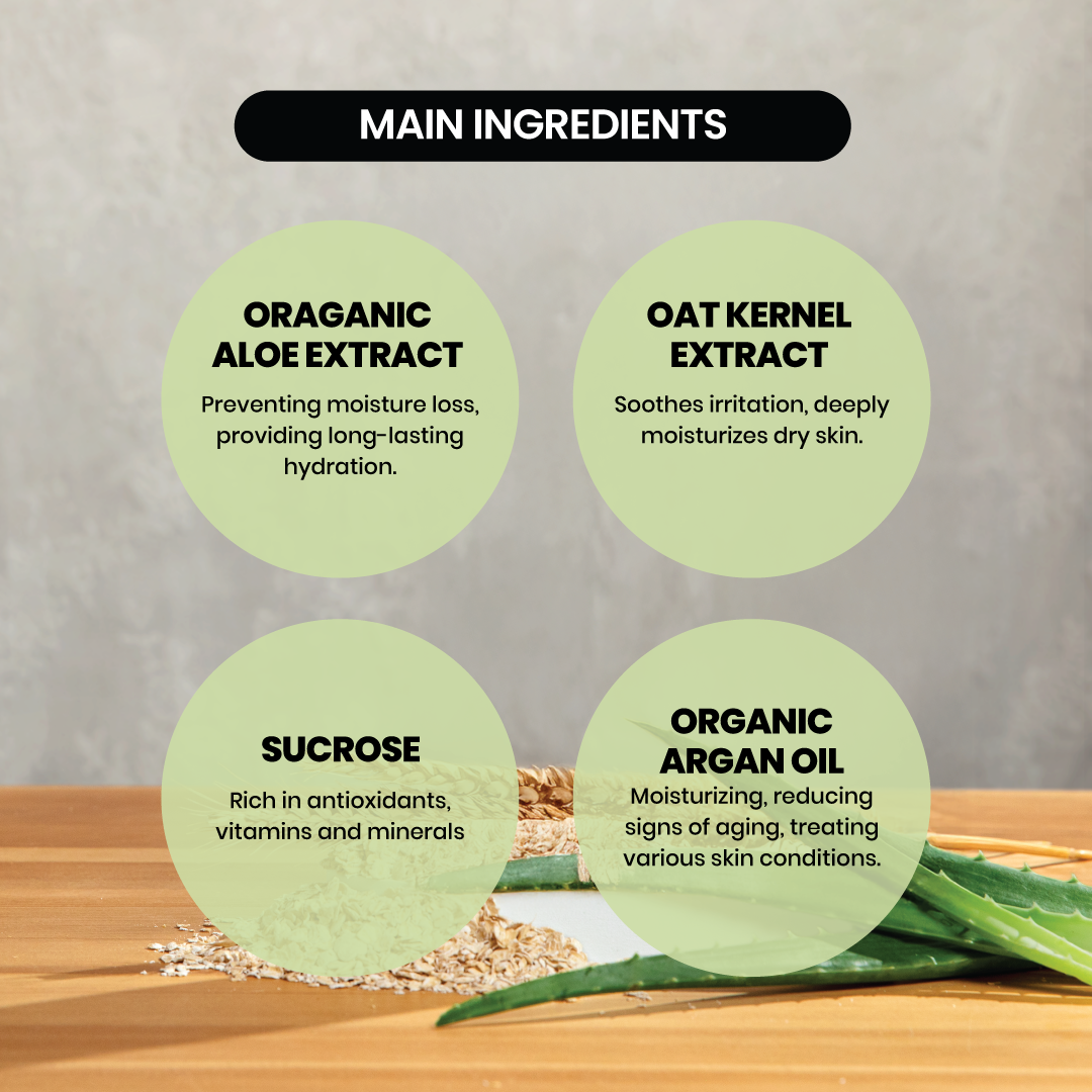 JOSERISTINE Aloe & Oat Gentle Body Wash 1000ml