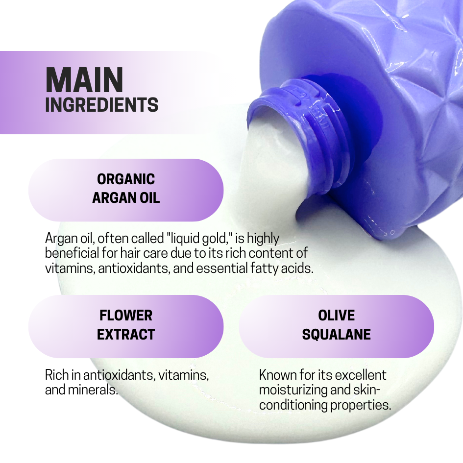 JOSERISTINE White Musk Perfume Hair Conditioner 500ml/ 100% Vegan