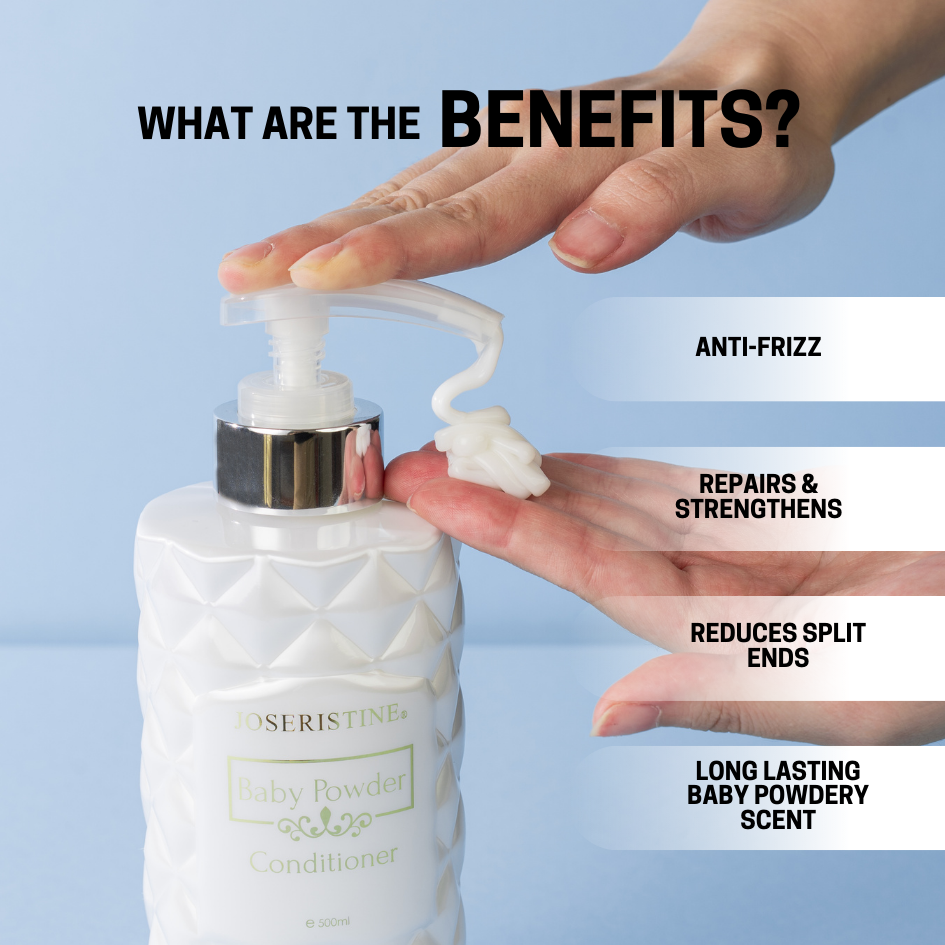 JOSERISTINE Baby Powder Perfume Hair Conditioner 500ml/ 100% Vegan