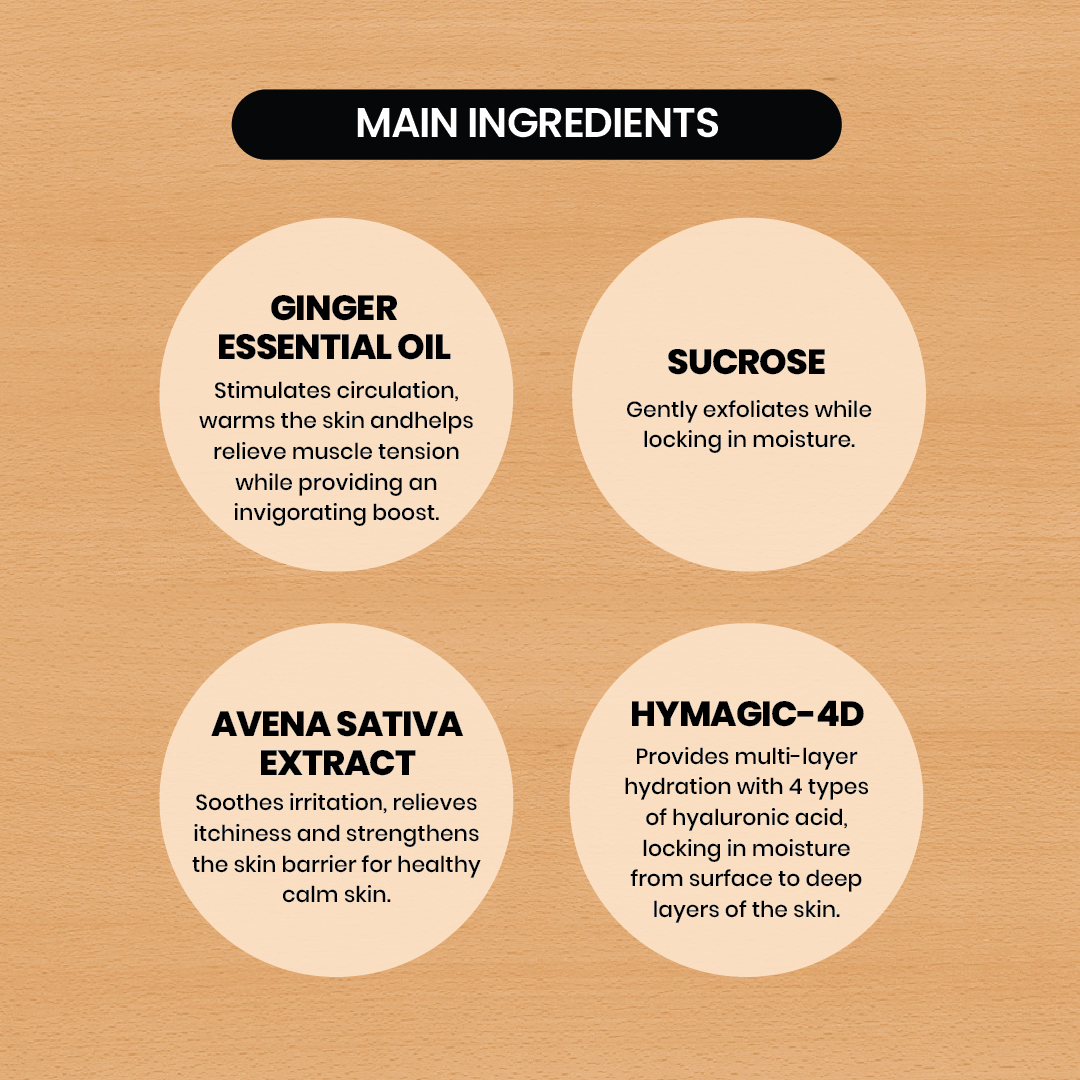 JOSERISTINE Ginger Warming Postpartum Shower Gel 400ml