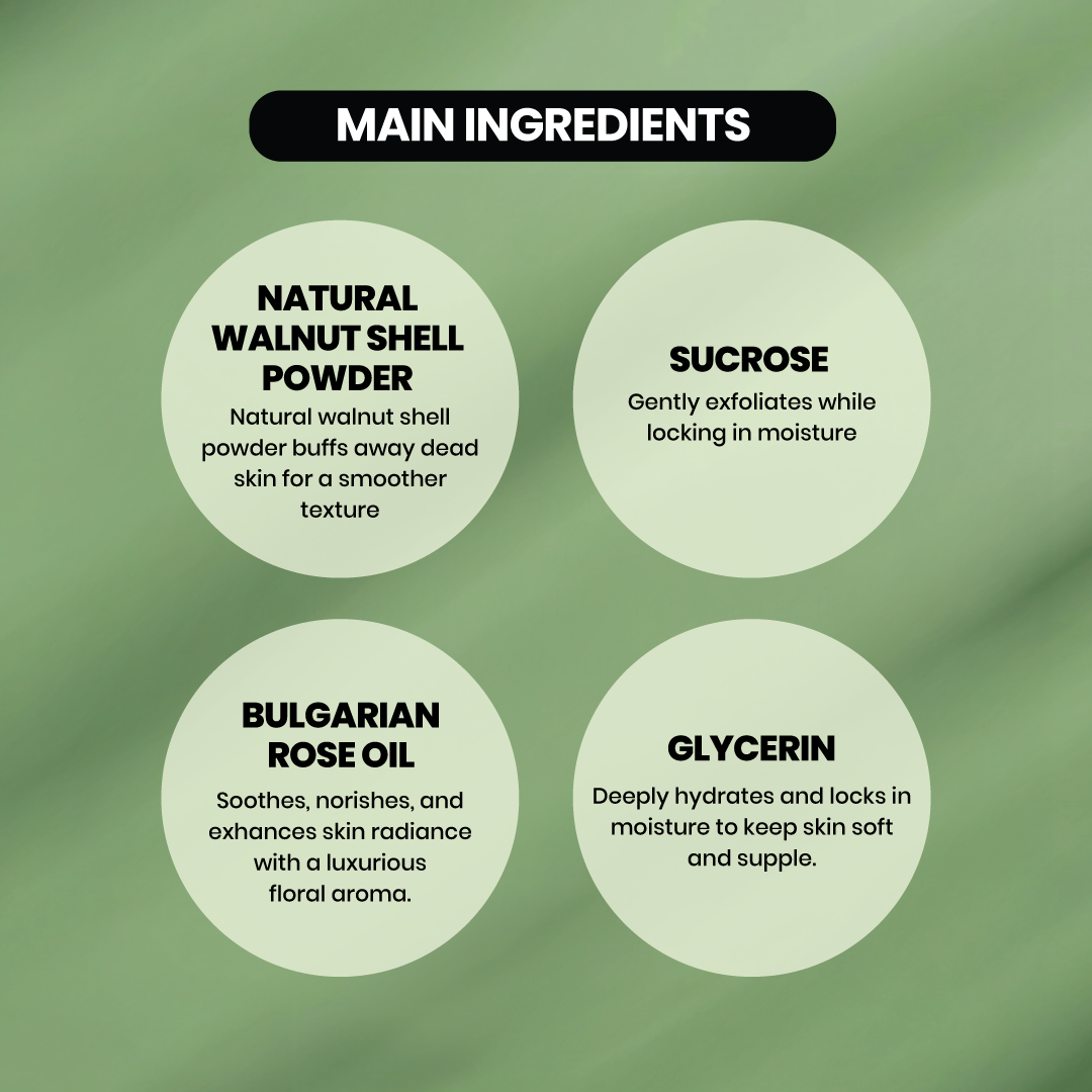 JOSERISTINE Rose Essence Body Scrub Shower Gel 500ml