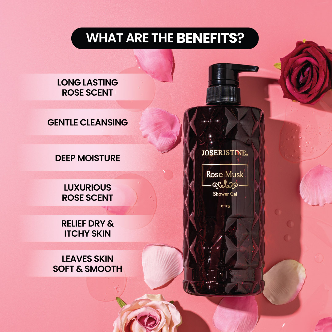 JOSERISTINE Rose Musk Shower Gel 1000ml