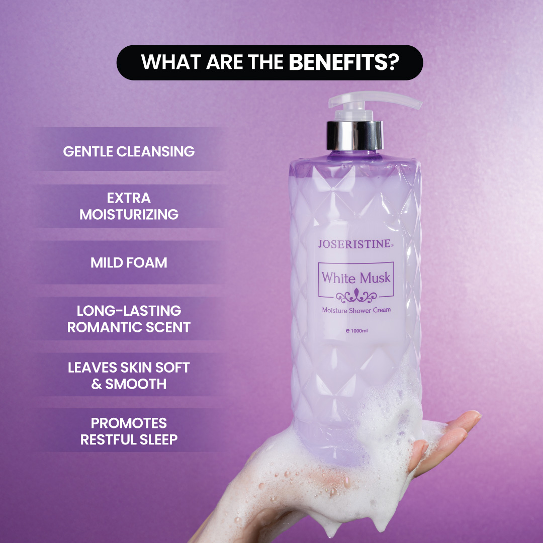 [COMBO] JOSERISTINE White Musk Shower Cream Body Care Combo