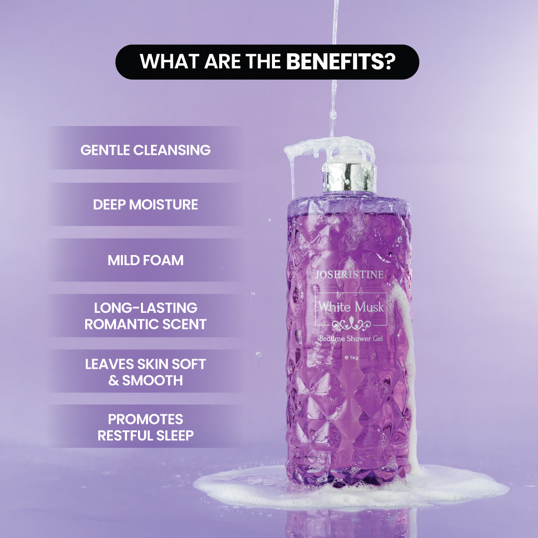 [COMBO] JOSERISTINE White Musk Shower Gel Body Care Combo