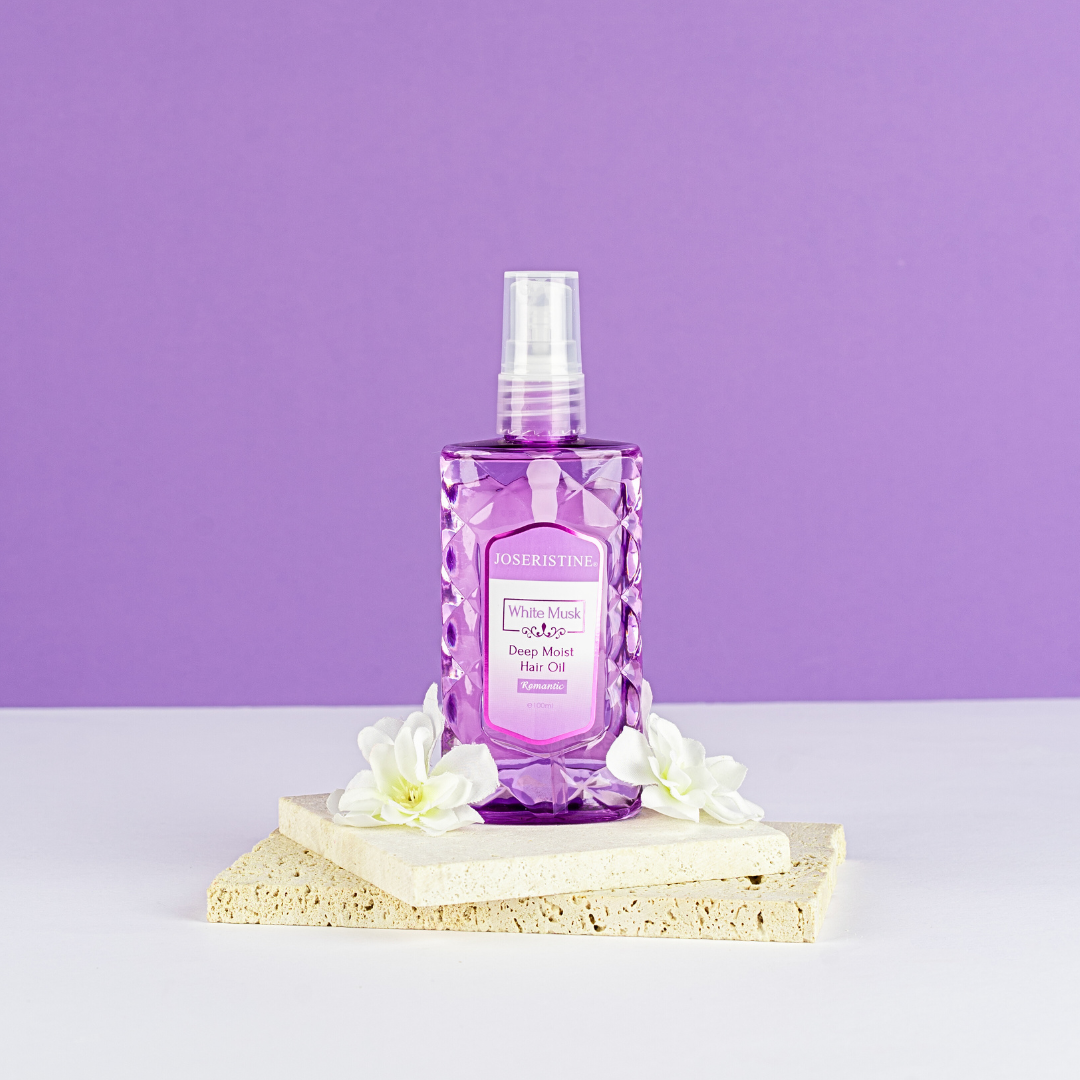 JOSERISTINE White Musk Deep Moist Hair Oil 100ml/ 100% Vegan