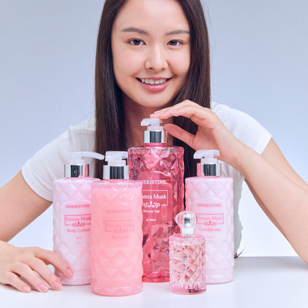 JOSERISTINE Freesia Musk Perfume Hair Conditioner 500ml/ 100% Vegan