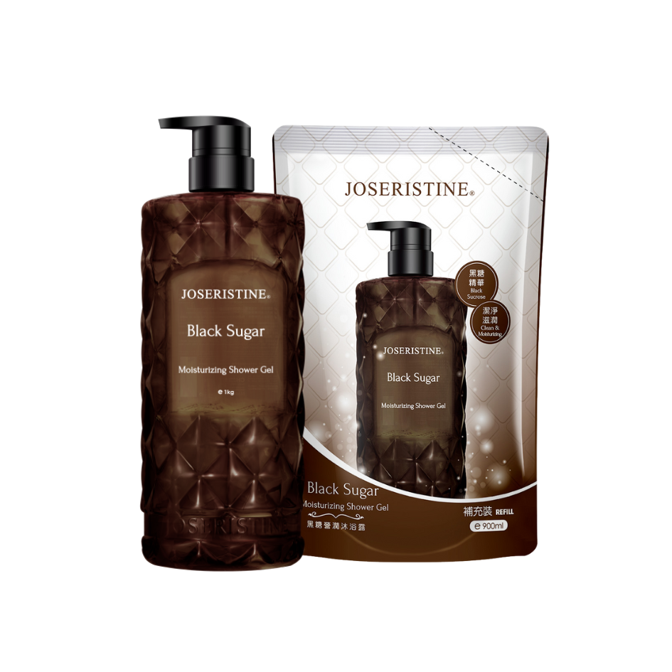 JOSERISTINE Black Sugar Shower Gel 1000ml/ 100% Vegan