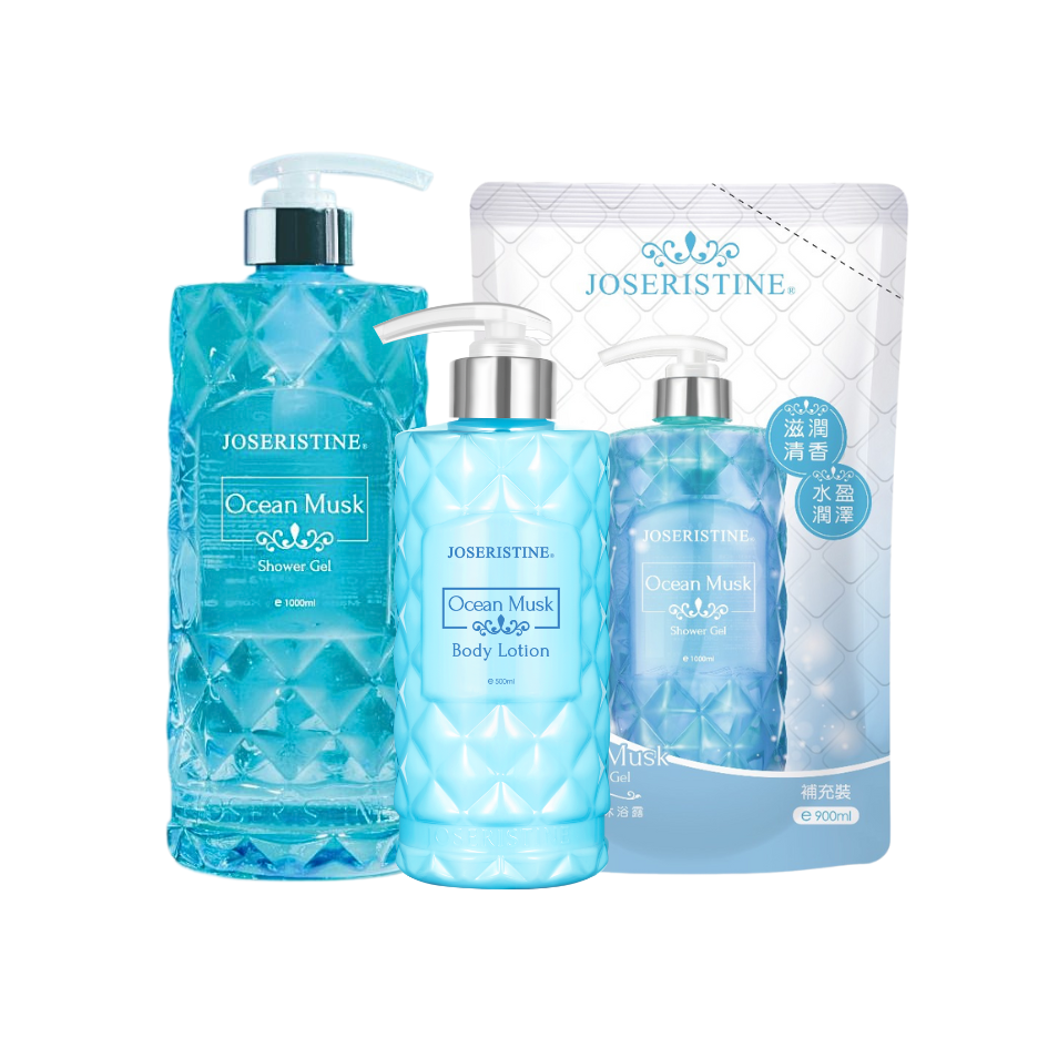 [COMBO] JOSERISTINE Ocean Musk Shower Gel Body Care Combo