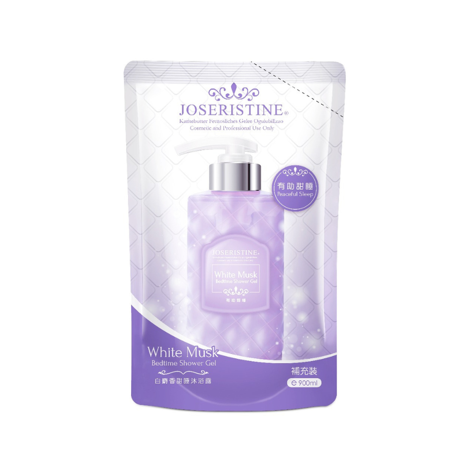 JOSERISTINE White Musk Bedtime Shower Gel 1000ml/ 100% Vegan