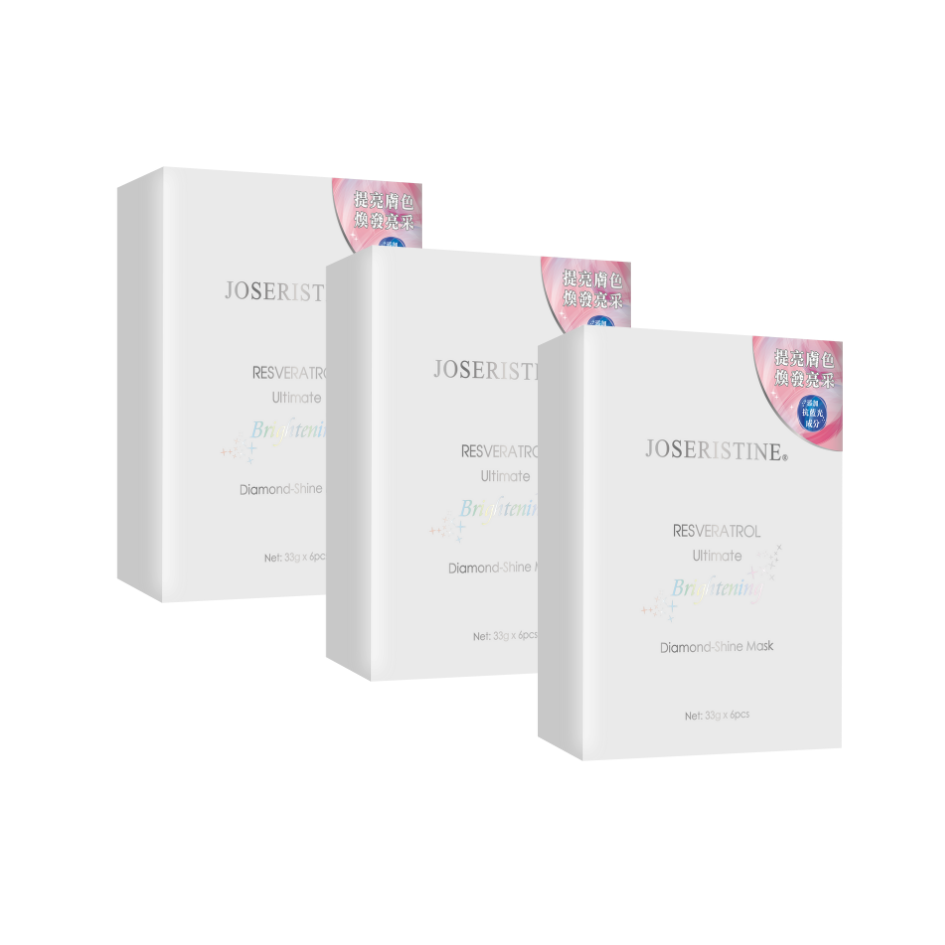 JOSERISTINE Resveratrol Brightening Face Mask Box Set 6's