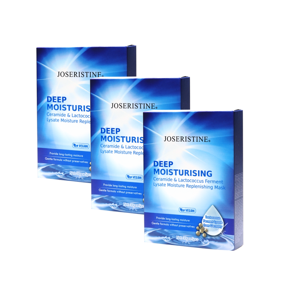 JOSERISTINE Prebiotics + Ceramides Deep Moisture Face Mask Box Set 5's
