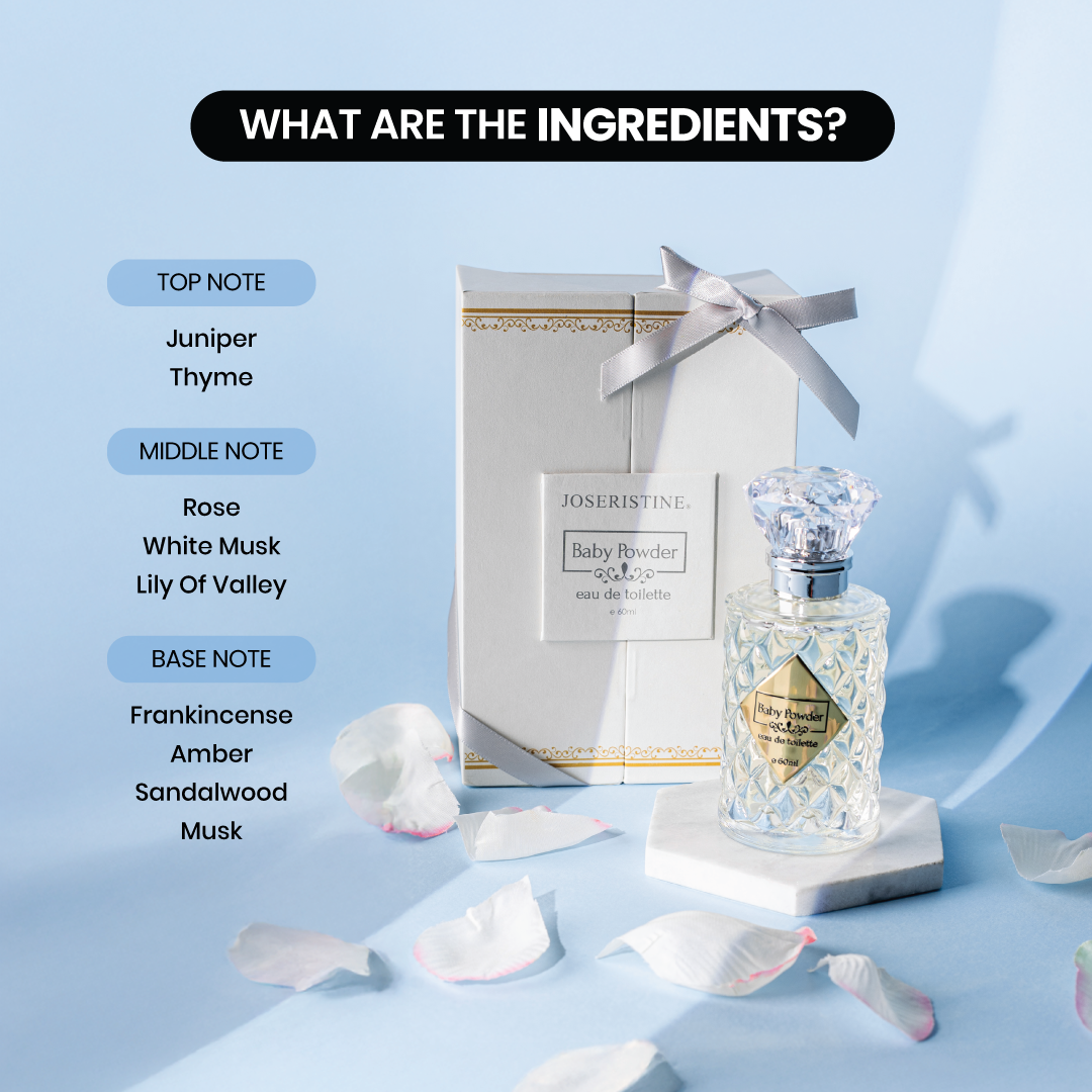 JOSERISTINE Baby Powder Eau De Toilette Perfume 60ml