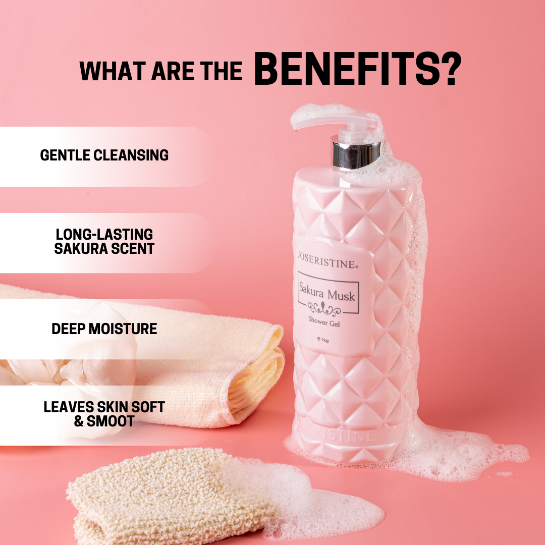 [BUNDLE] JOSERISTINE Sakura Musk Shower Gel 1000ml