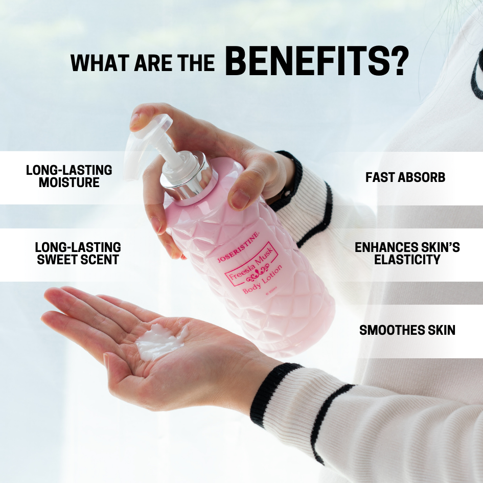 JOSERISTINE Freesia Musk Body Lotion 500ml/ 100% Vegan