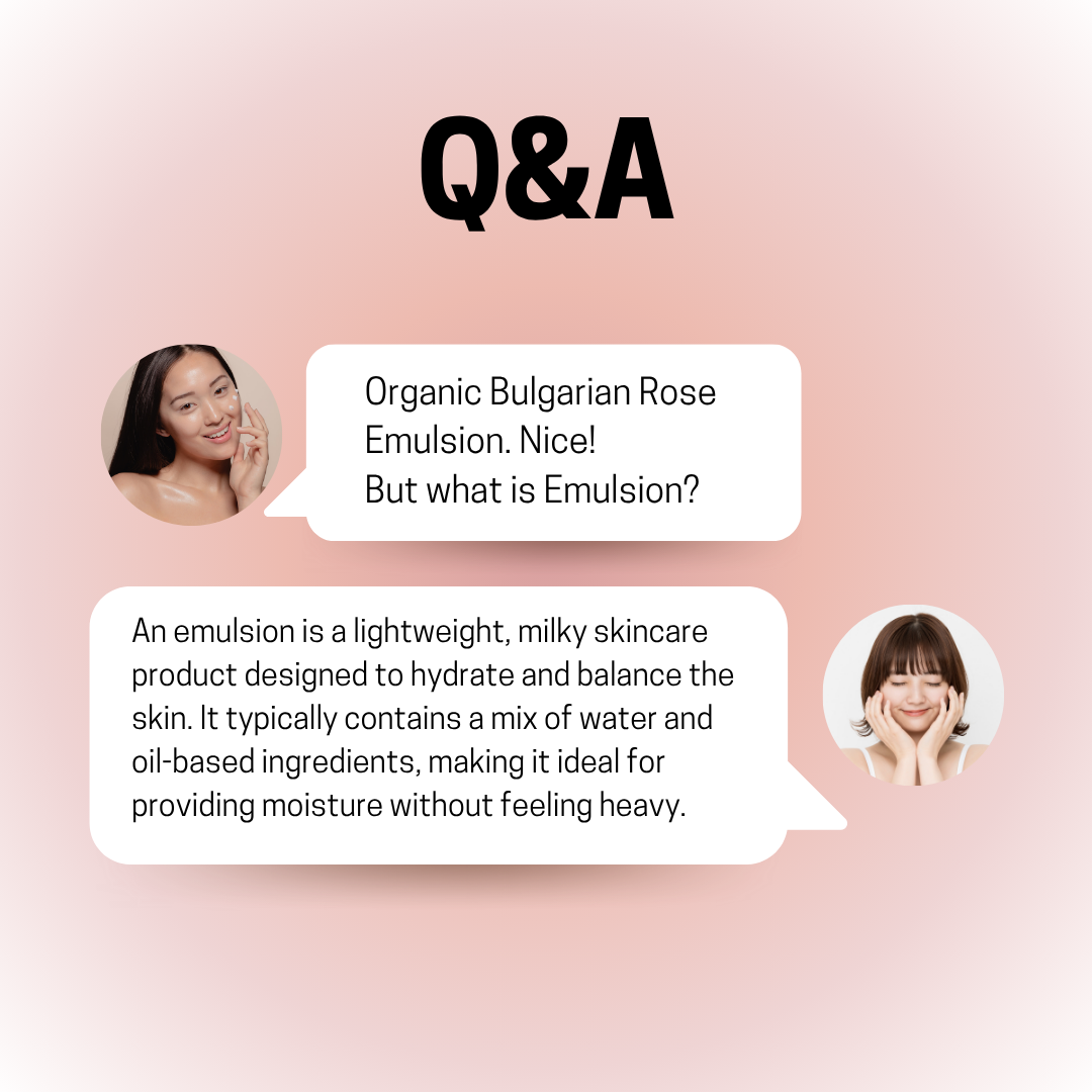 JOSERISTINE Organic Bulgarian Rose Emulsion 50ml