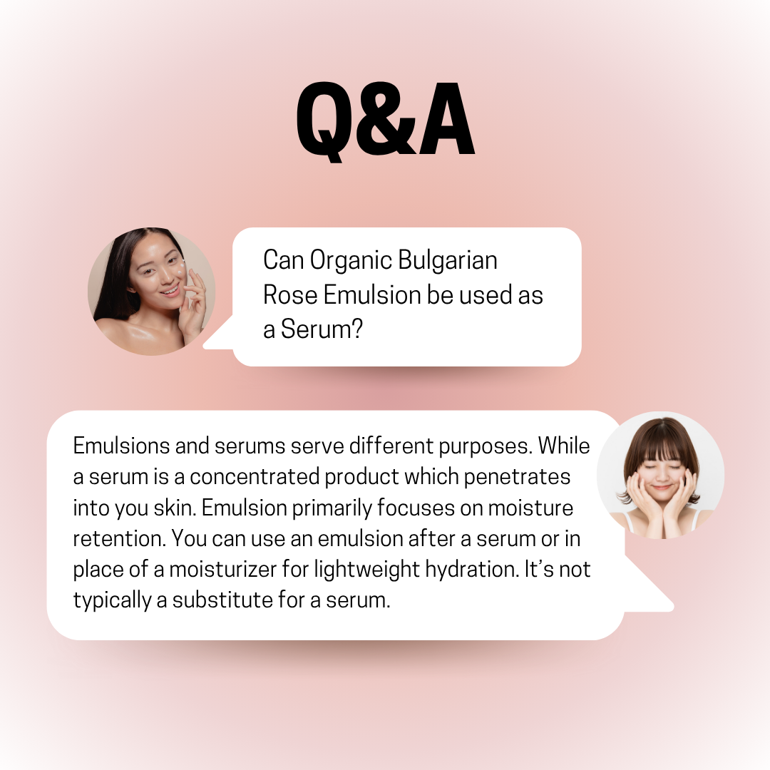 JOSERISTINE Organic Bulgarian Rose Emulsion 50ml