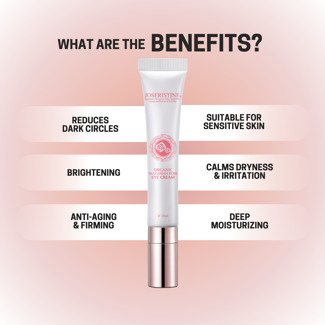 JOSERISTINE Organic Bulgarian Rose Eye Cream 18ml