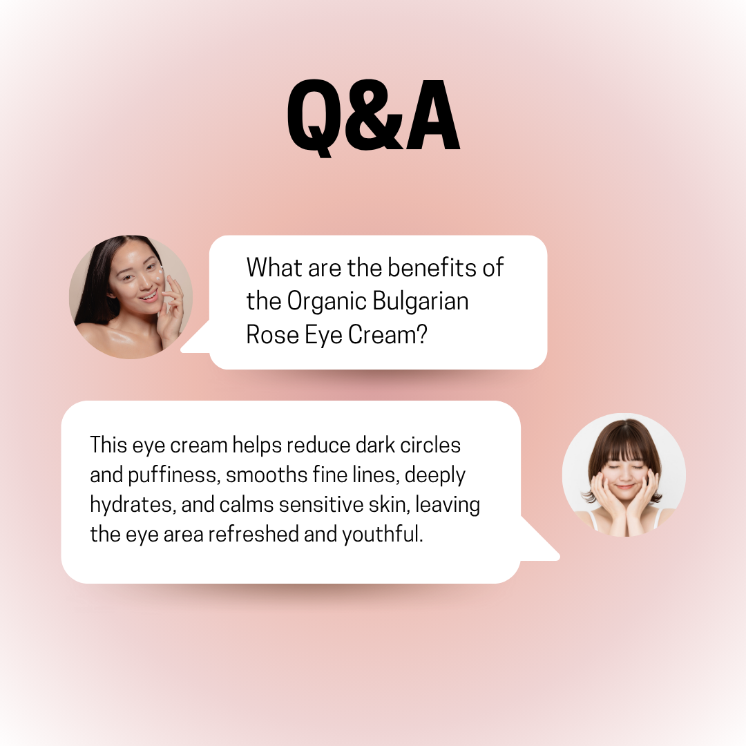 JOSERISTINE Organic Bulgarian Rose Eye Cream 18ml