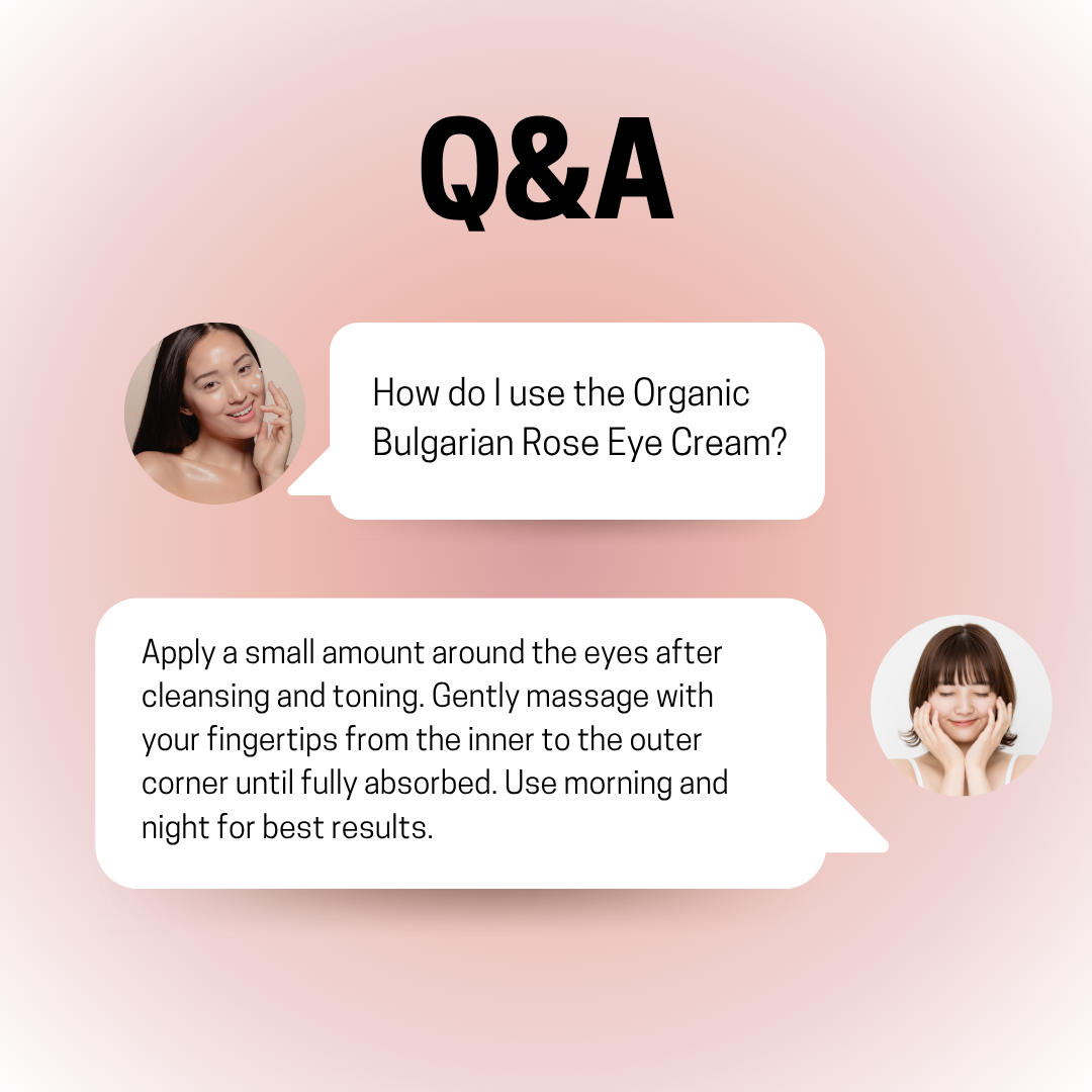 JOSERISTINE Organic Bulgarian Rose Eye Cream 18ml