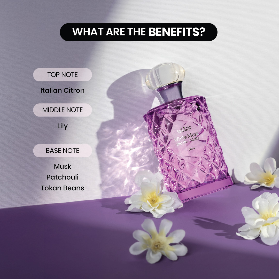 JOSERISTINE White Musk Eau De Toilette Perfume 60ml