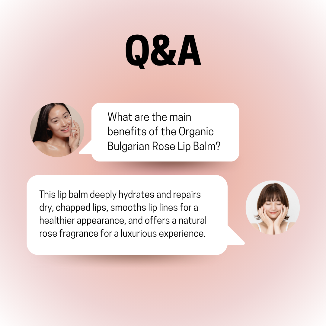 JOSERISTINE Organic Bulgarian Rose Lip Balm 3g