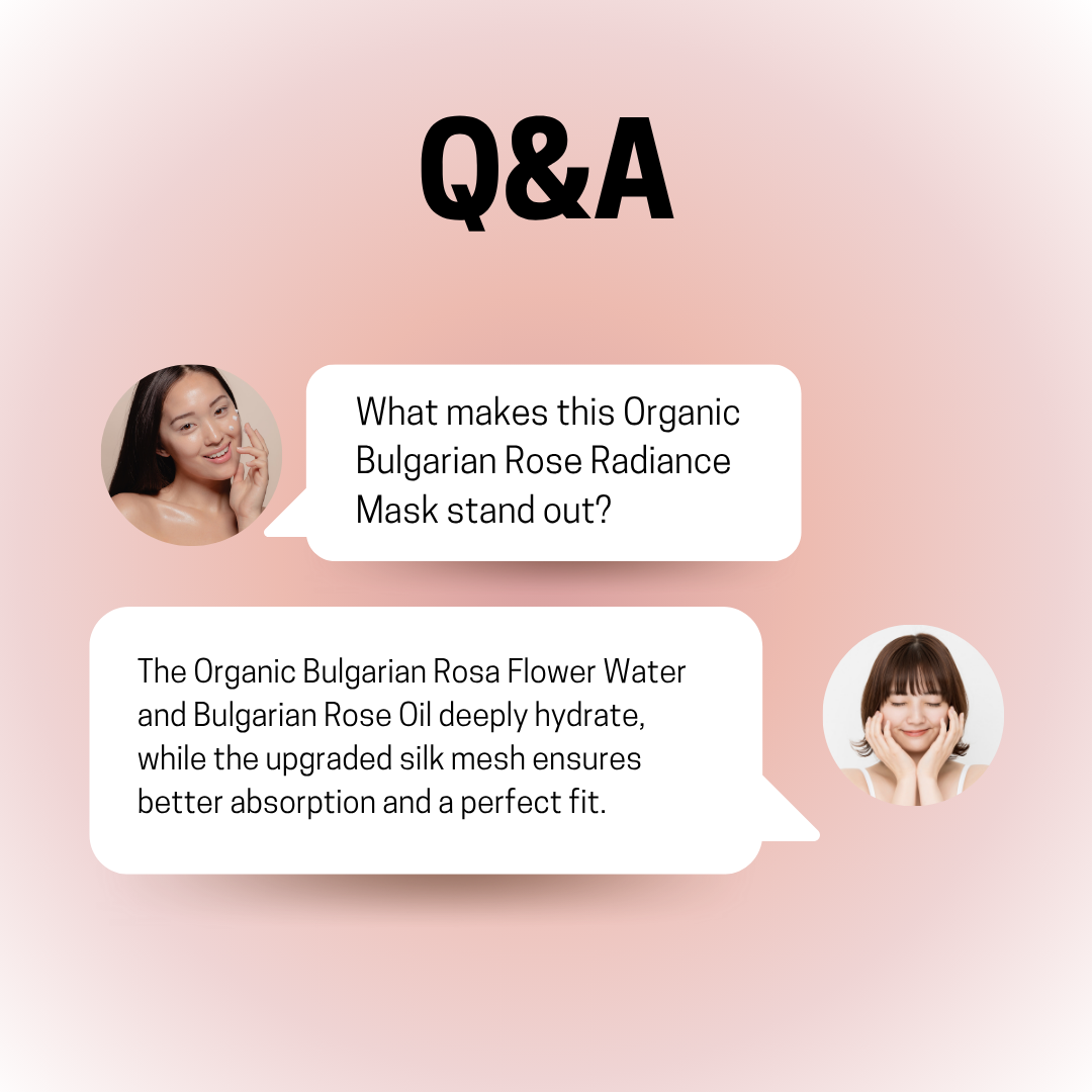 JOSERISTINE Organic Bulgarian Rose Radiance Face Mask Box Set 5's