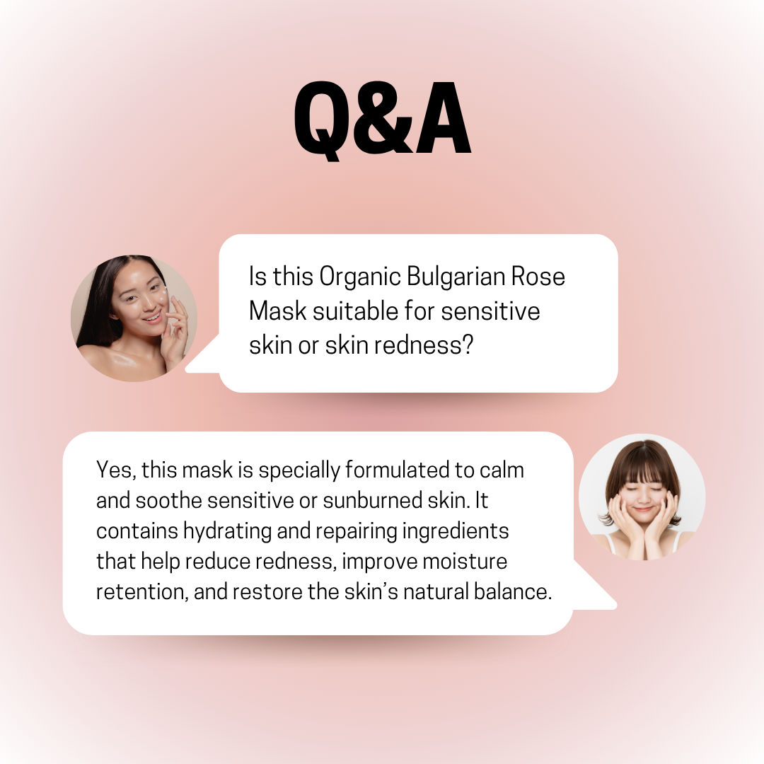 JOSERISTINE Organic Bulgarian Rose Radiance Face Mask Box Set 5's