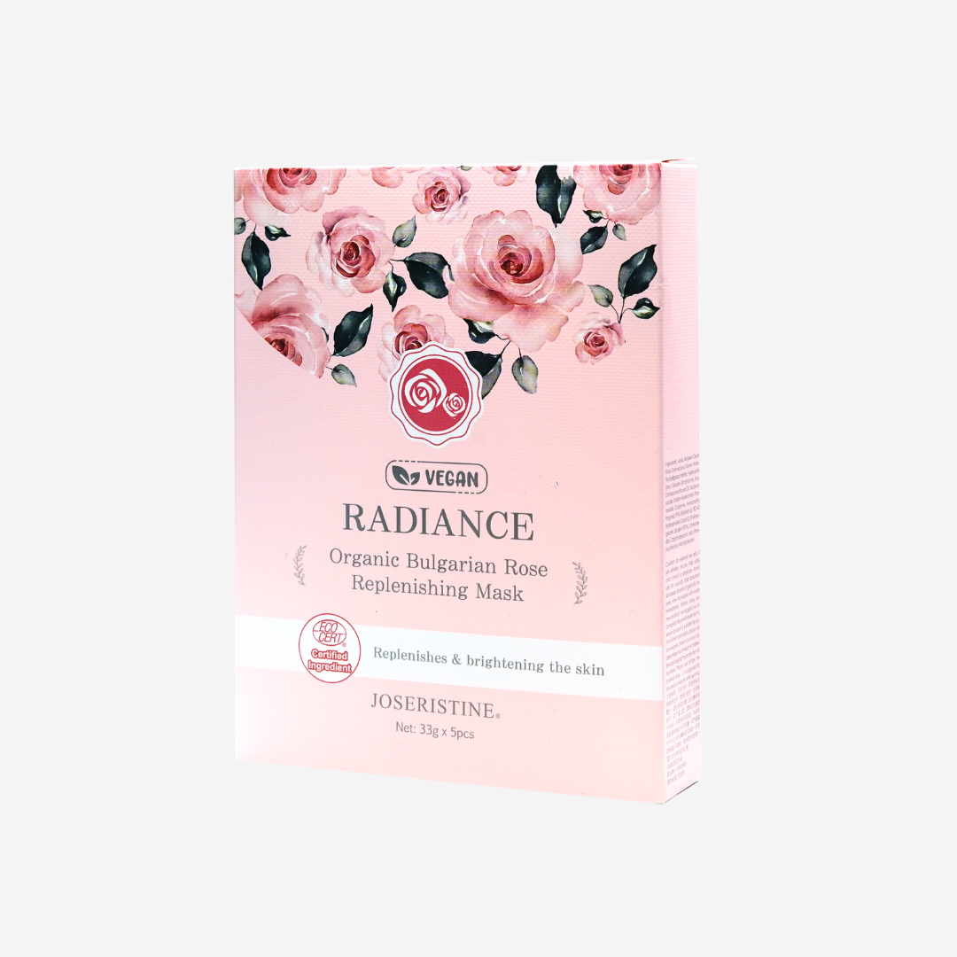JOSERISTINE Organic Bulgarian Rose Radiance Face Mask Box Set 5's