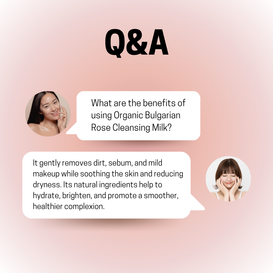 JOSERISTINE Organic Bulgarian Rose Cleansing Milk 180ml