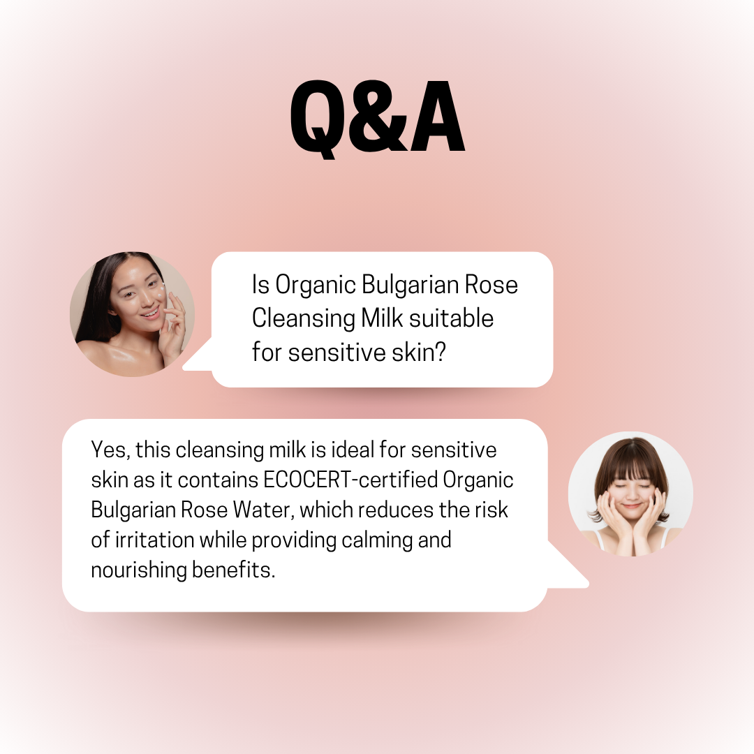 JOSERISTINE Organic Bulgarian Rose Cleansing Milk 180ml