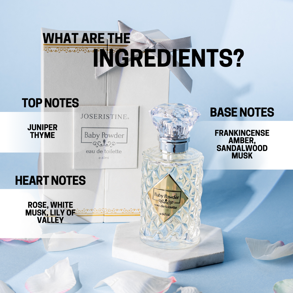 JOSERISTINE Baby Powder Eau De Toilette Perfume 60ml