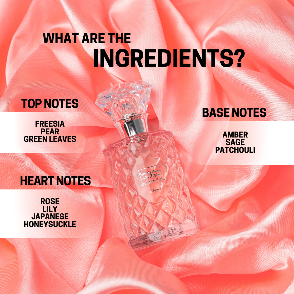 JOSERISTINE Freesia Musk Eau De Toilette Perfume 60ml