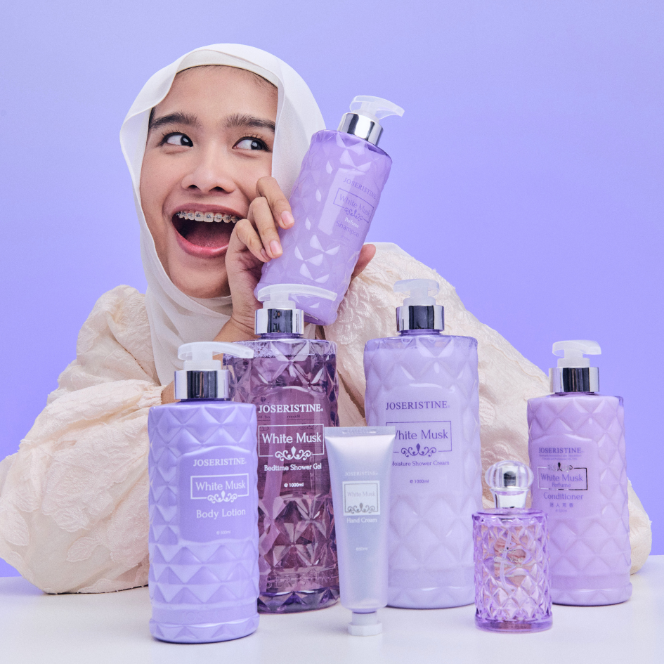 JOSERISTINE White Musk Perfume Shampoo 500ml/ 100% Vegan