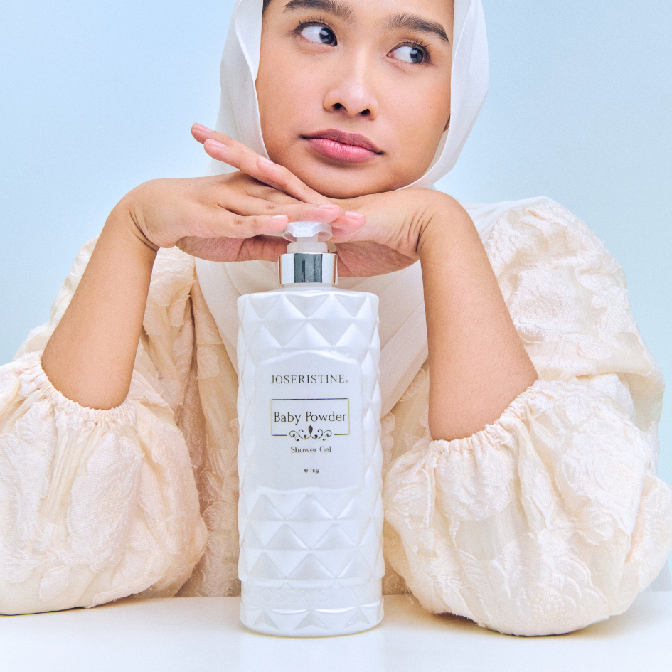 JOSERISTINE Baby Powder Shower Gel 1000ml/ 100% Vegan
