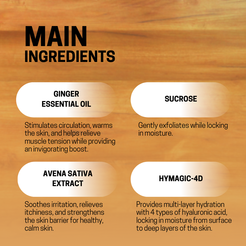 JOSERISTINE Ginger Warming Postpartum Shower Gel 400ml