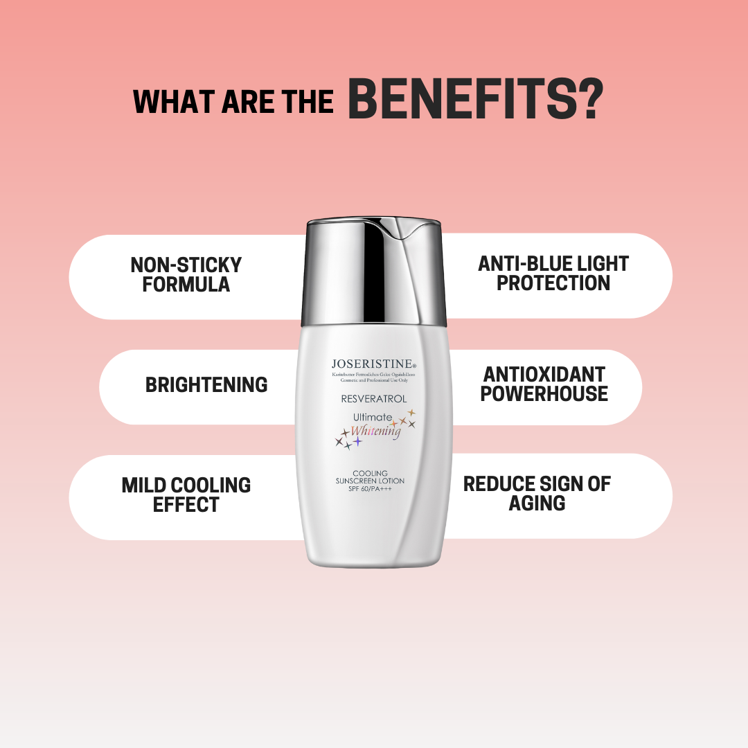 JOSERISTINE Resveratrol Brightening Cooling Sunscreen SPF60/PA+++ 30ml