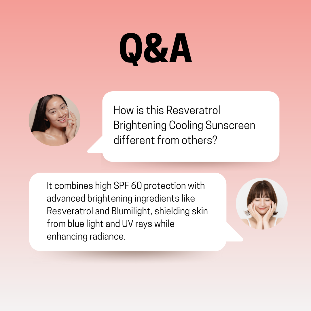 JOSERISTINE Resveratrol Brightening Cooling Sunscreen SPF60/PA+++ 30ml