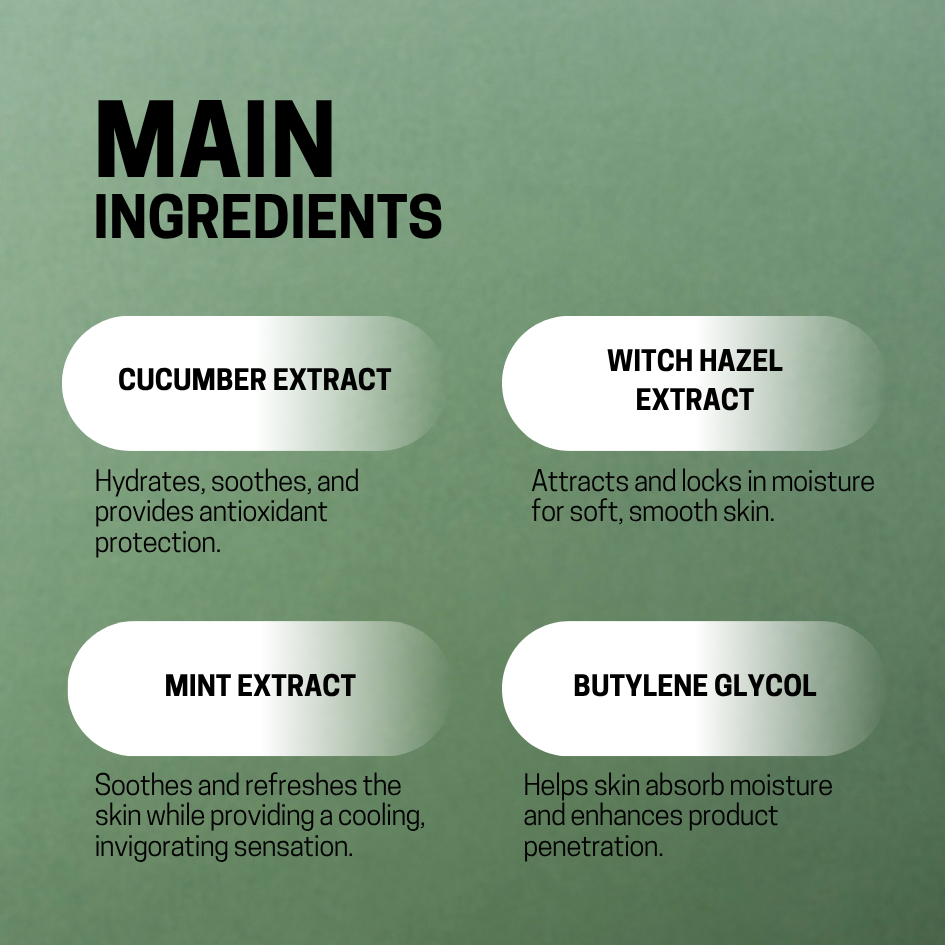 JOSERISTINE Cucumber Refreshening Toner 200ml & 1000ml