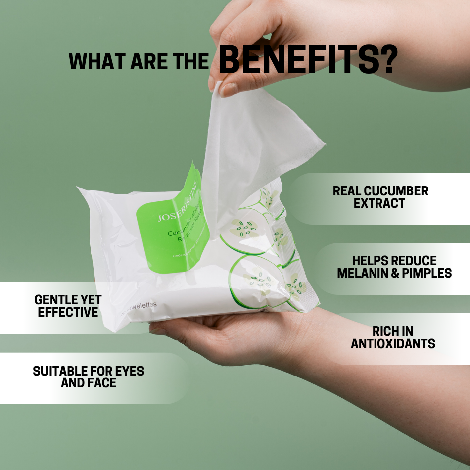 JOSERISTINE Cucumber Make-Up Remover Towel 20 Pcs