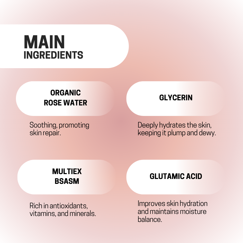 JOSERISTINE Organic Bulgarian Rose Water Toner 150ml