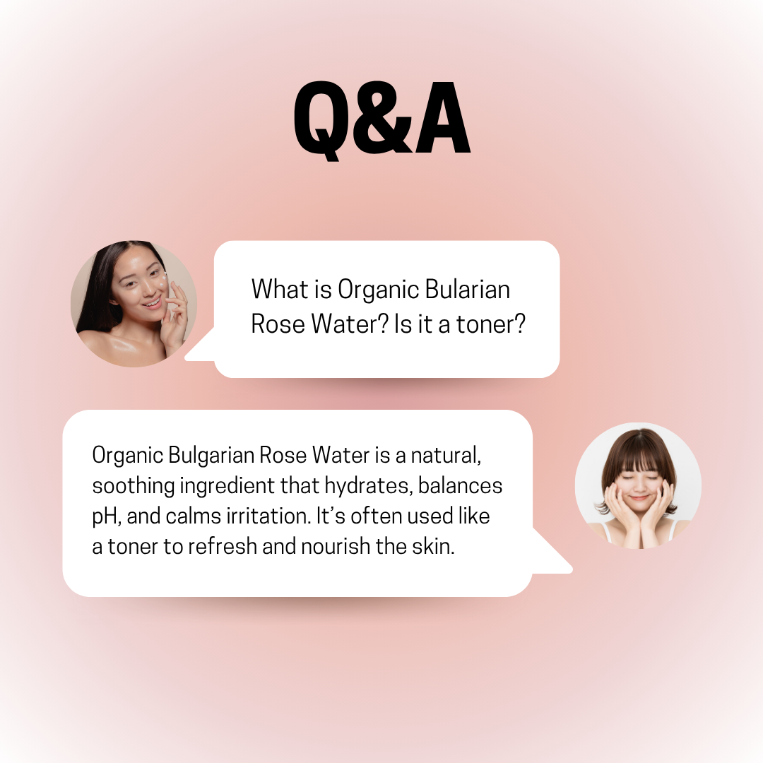 JOSERISTINE Organic Bulgarian Rose Water Toner 150ml