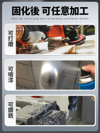 德國進口，耐溫200度，提升300%堅固度，耐腐蝕，更牢固，適用各種環境