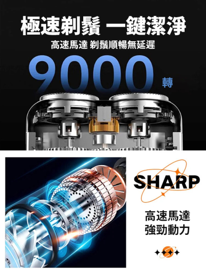 奢華剃須，3秒剃須，不留痕跡，呵護肌膚！