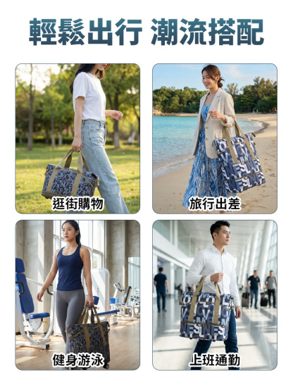 大容量萬向輪三層折疊旅行包，平替28寸行李箱，耐磨抗皺，防水防汙，超輕摺疊易收納，裝滿衣服比空箱子還輕。質量好，還不貴！