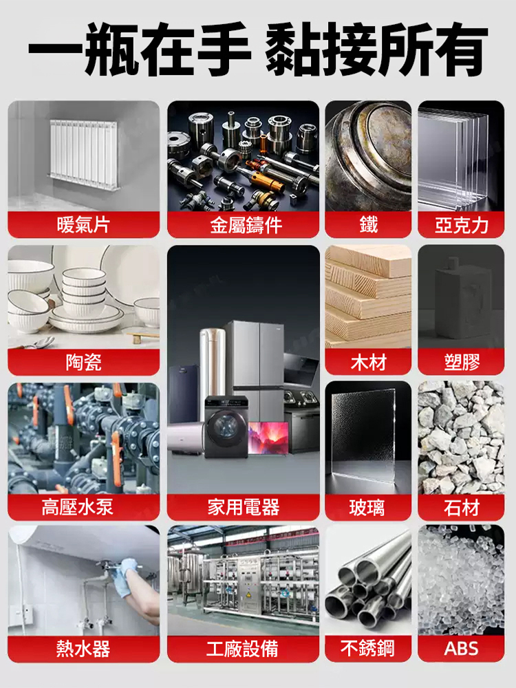 德國進口，耐溫200度，提升300%堅固度，耐腐蝕，更牢固，適用各種環境