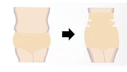 発熱・保温ハイウエスト補正下着