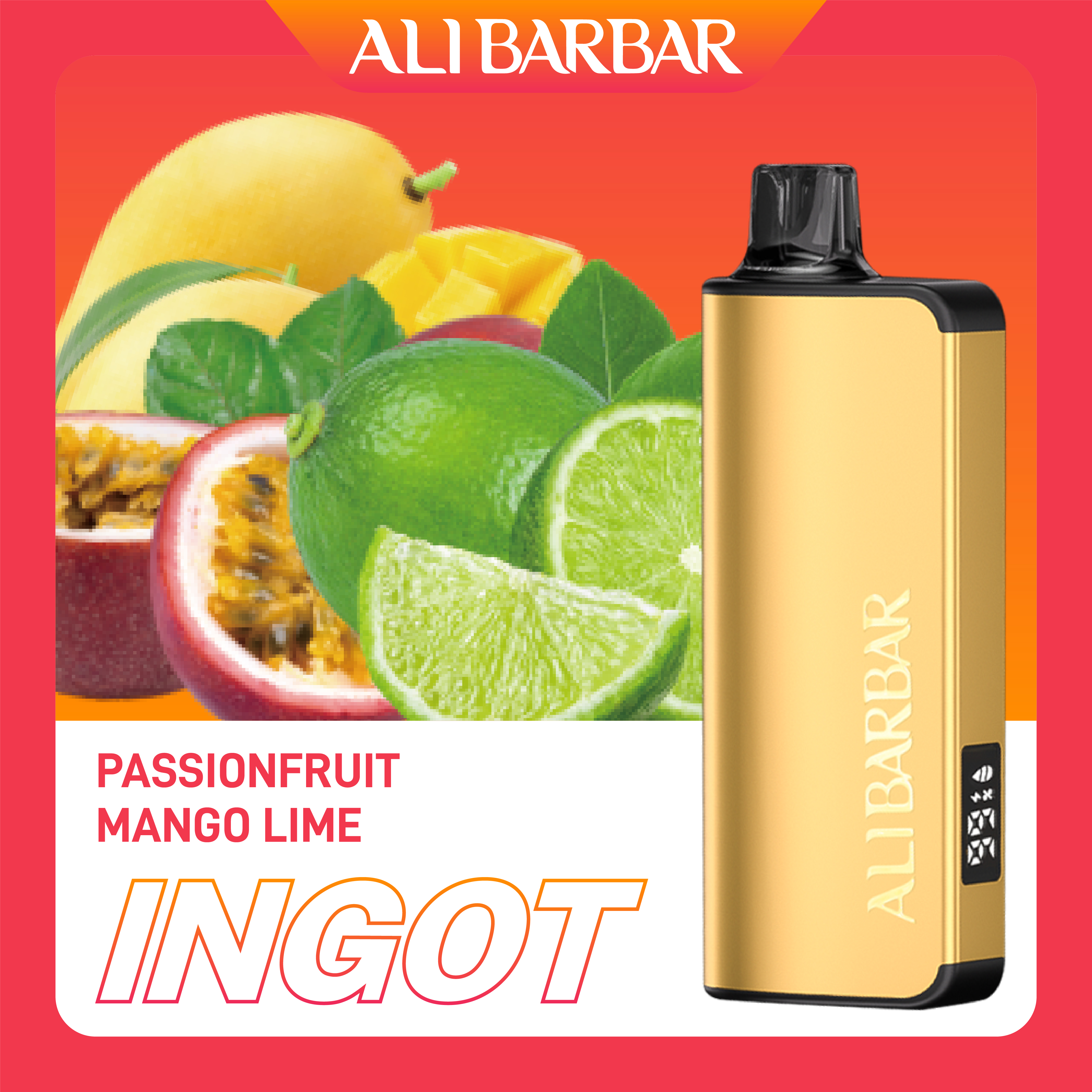 Alibarbar Ingot 9000 Passion Fruit Mango Lime
