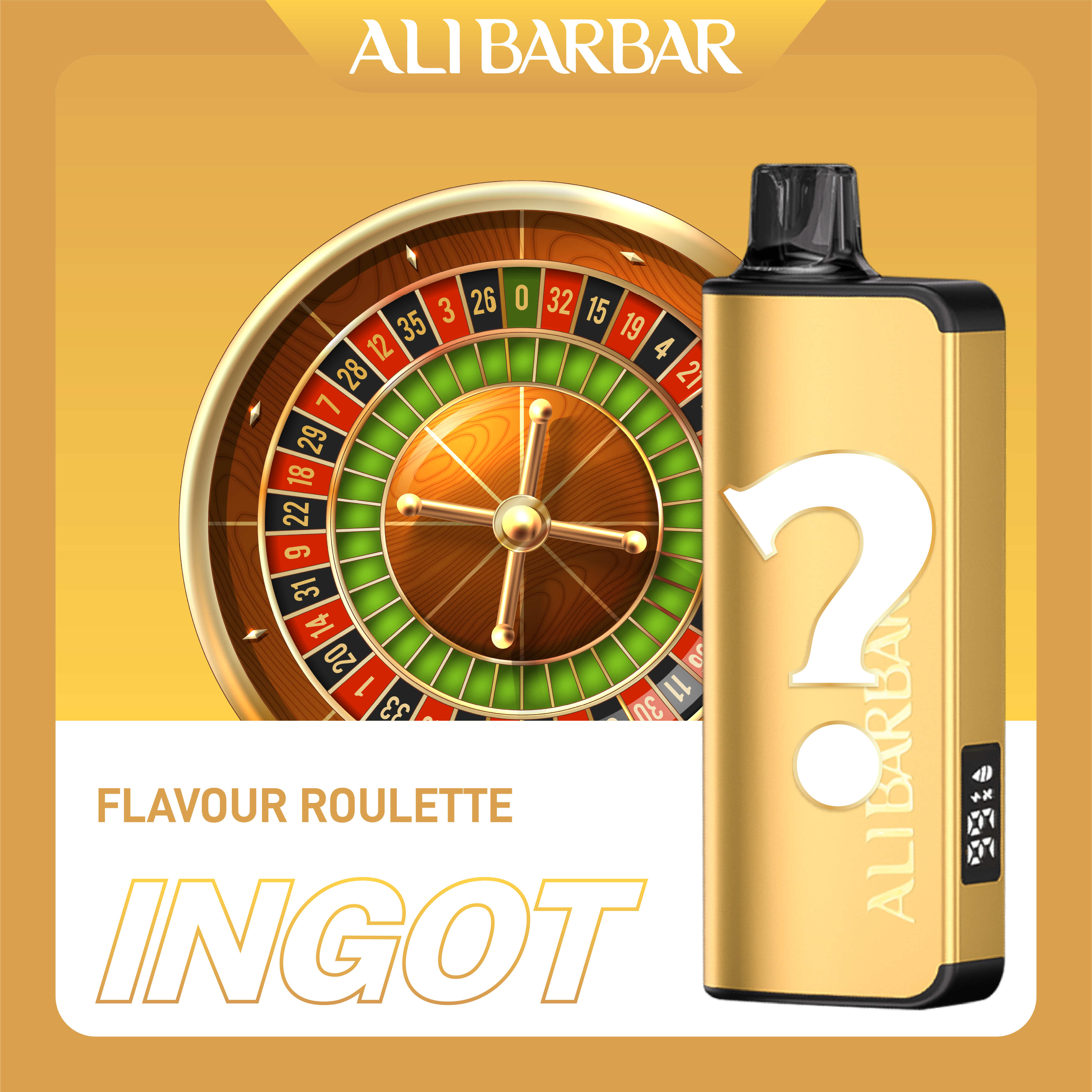 Alibarbar Ingot 9000 Flavour Roulette