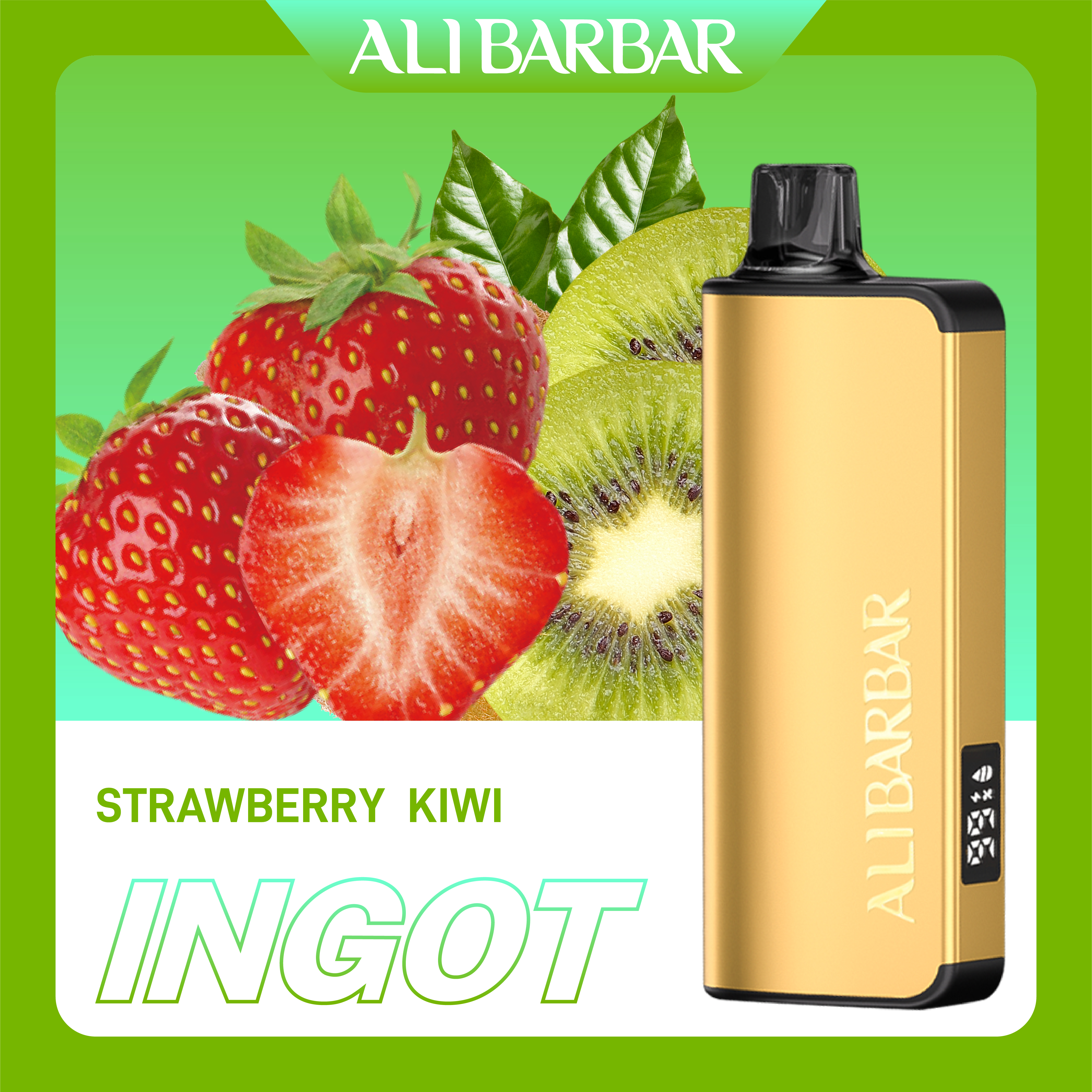Alibarbar Ingot 9000 Strawberry Kiwi