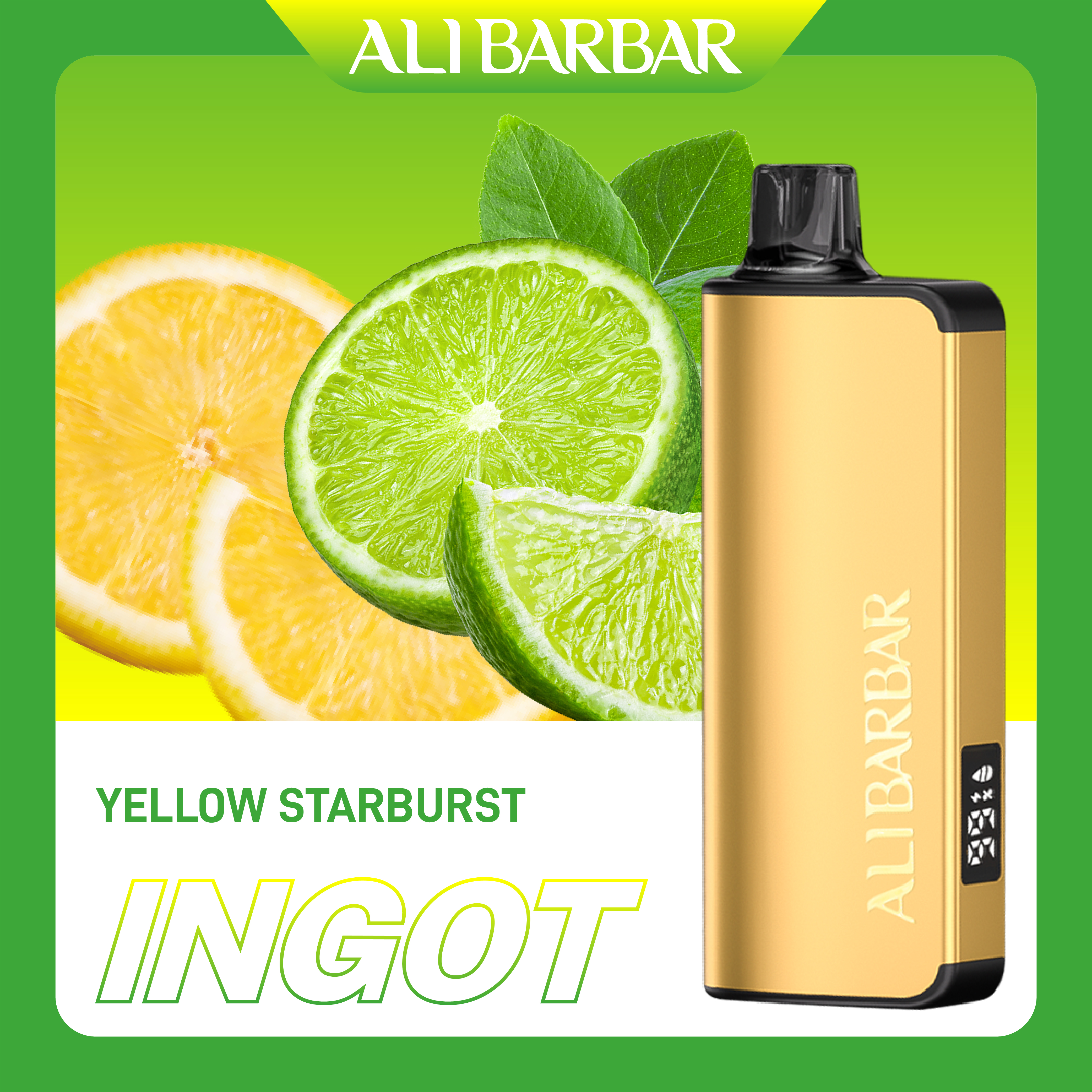 Alibarbar Ingot 9000 Yellow Starburst